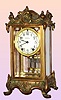 Seth Thomas, Thomaston, Conn, c.1904, "EMPIRE No. 10", Crystal Regulator, 8-day gong strike mantel clock.