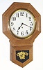 Wm. L. Gilbert Clock Co., oak cased, short drop octagon, model No. 3027, time only, 8-day, c.1915