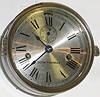 Seth Thomas Clock Co., c.1920, ENGINE LEVER, double spring, time only marine clock in a nickeled brass case, 8-day.