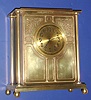 Ansonia Clock Co., NEW YORK model brass over cast iron mantel clock, 8-day time and strike.