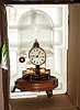 German, for Horolovar, Charles Terwilliger, NY, repro Briggs rotary clock with dome, NEW IN BOX, never put into service, c.1975