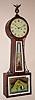 Simon Willard and Son, Boston, Mass., Circa 1828, 8-day time and bell strike Banjo or Patent Timepiece (two weight).