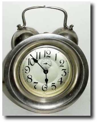 C.1900, German Alarm Clock. — Antique Clocks Price Guide
