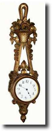 C.1900, French Carved Wood Wall clock — Antique Clocks Price Guide