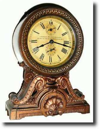 C.1910, Seth Thomas Long Alarm shelf clock — Antique Clocks Price Guide