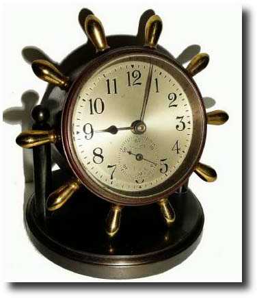 C.1950, Chelsea, 8-day Bronze Desk clock — Antique Clocks Price Guide