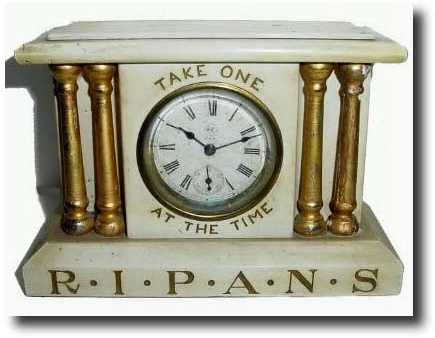 C.1900, Seth Thomas, Mini adamantine advertising clock — Antique Clocks Price Guide