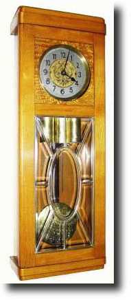 C.1910, German, Gustav Becker, box style 3-weight grand wall clock — Antique Clocks Price Guide