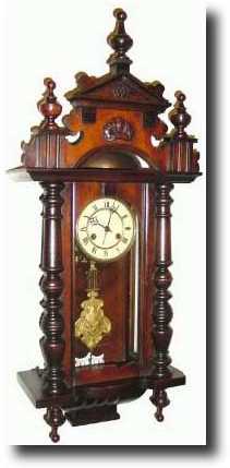 C.1900, German, Walnut Wall Regulator, wall clock — Antique Clocks Price Guide