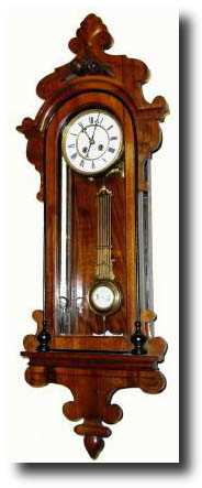 C.1880, French, Japy Freres, Walnut Wall regulator wall clock — Antique Clocks Price Guide