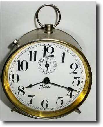 C.1900, Alarm Clock. — Antique Clocks Price Guide