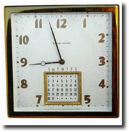 C.1947 (first year of calendar instructions), German shelf clock — Antique Clocks Price Guide