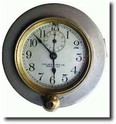 C.1922, Chelsea, serial no. 142402, Automobile clock — Antique Clocks Price Guide