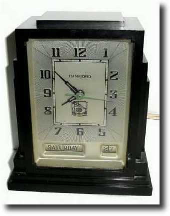 C.1937, Hammond Clock Co., electric desk clock — Antique Clocks Price Guide