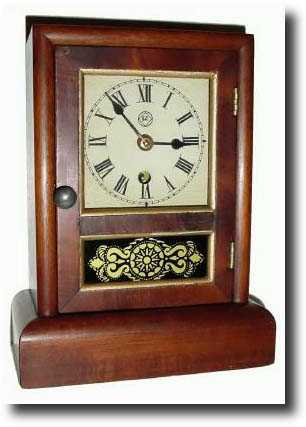 C.1895, Seth Thomas, Mini Cottage, flat top model shelf clock — Antique Clocks Price Guide