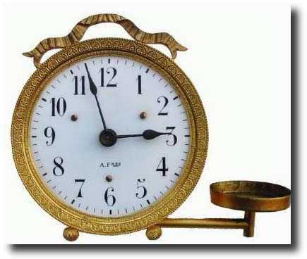 C.1890, French, Night Clock in original fitted case — Antique Clocks Price Guide
