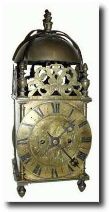 C.1890, English Lantern Clock, shelf clock — Antique Clocks Price Guide