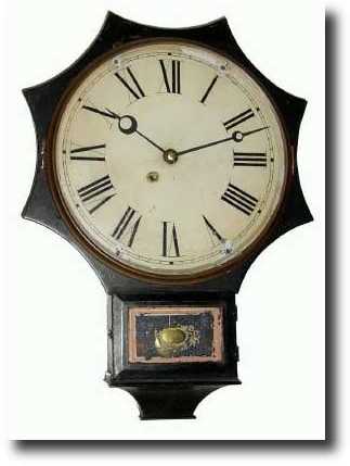 C.1870, Terry Clock Co., iron front wall clock — Antique Clocks Price Guide