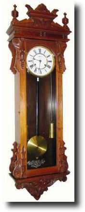 C.1886, Ansonia Clock Co., "MEDINA", wall clock — Antique Clocks Price Guide