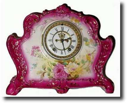 C.1900, Ansonia Royal Bonn "La Rita" shelf clock — Antique Clocks Price Guide