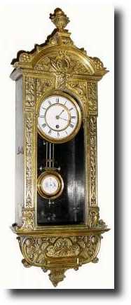 C.1890, German, Miniature 8-day Spring regulator wall clock — Antique Clocks Price Guide