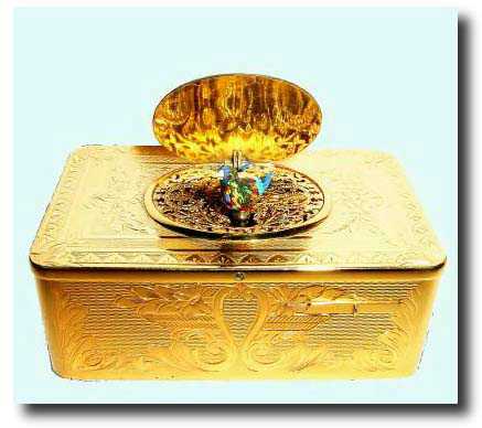 C.1985, Swiss, Singing Bird in box — Antique Clocks Price Guide