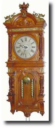 C.1893, Waterbury Clock Co., "AUGUSTA" wall clock — Antique Clocks Price Guide