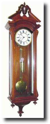 C.1880, George A. Jones, New York, small pinwheel regulator wall clock — Antique Clocks Price Guide