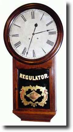 C.1860, Atkins Clock Co. rare 44" wall regulator — Antique Clocks Price Guide