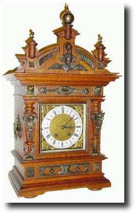 C.1890, German, Lenzkirch Oak Cased mantel clock — Antique Clocks Price Guide