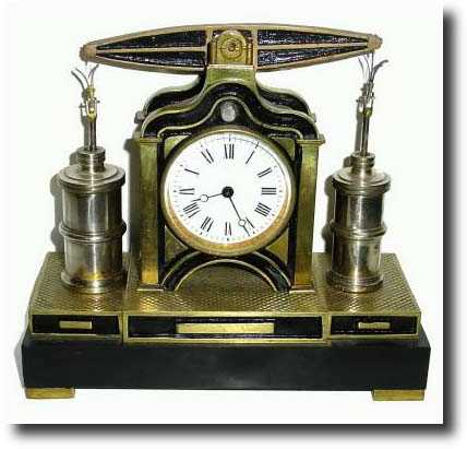 C.1880, French Industrial Series Automaton "Beam Engine" clock — Antique Clocks Price Guide