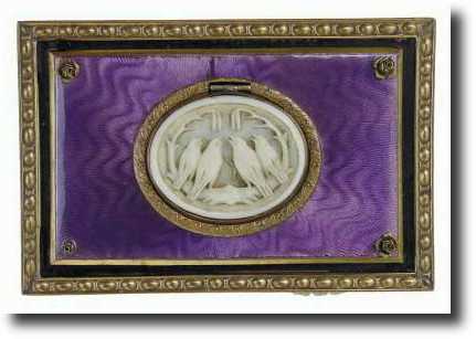 C.1875, Swiss, enamel over bronze singing bird box — Antique Clocks Price Guide