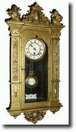 C.1890, German, Miniature regulator wall clock — Antique Clocks Price Guide