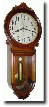 C.1910, New Haven Clock Co., "Glenor" wall regulator — Antique Clocks Price Guide