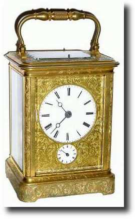C.1890, Brass Cased Carriage Clock — Antique Clocks Price Guide