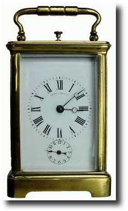 C.1900, French, for J.E. Caldwell and Co., Philadelphia, brass cased carriage clock — Antique Clocks Price Guide