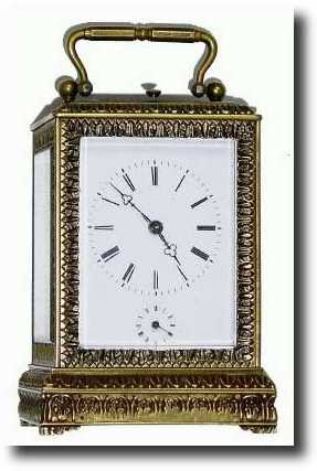 C.1840, French, An Early Multi Piece cast and chased carriage clock — Antique Clocks Price Guide