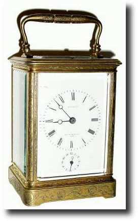 C.1870, Bourdin, carriage clock. — Antique Clocks Price Guide