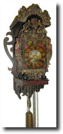 C.1750, Dutch Stoelklok wall clock — Antique Clocks Price Guide