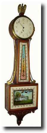 C.1938, Chelsea timepiece banjo wall clock — Antique Clocks Price Guide