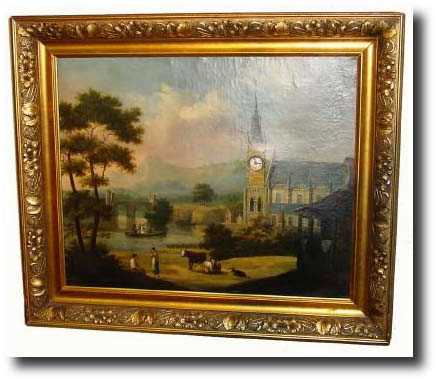 C.1870, Swiss Picture Clock, with music box — Antique Clocks Price Guide