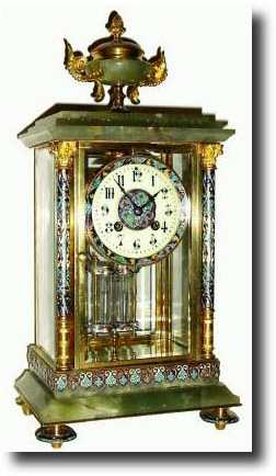 C.1895, French, L. Marti and Cie, fancy crystal regulator shelf clock — Antique Clocks Price Guide