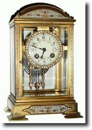 C.1900, French crystal regulator shelf clock — Antique Clocks Price Guide