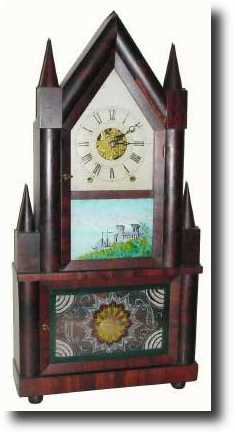 C.1845 Birge and Fuller double steeple mantel clock — Antique Clocks Price Guide