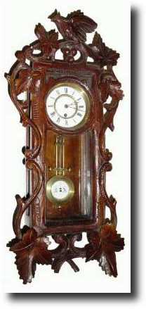 C.1890, German, 8-Day Miniature Black Forest wall clock — Antique Clocks Price Guide