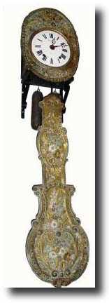 C.1860, French, Morbier, 2-Weight Wag on the Wall clock — Antique Clocks Price Guide