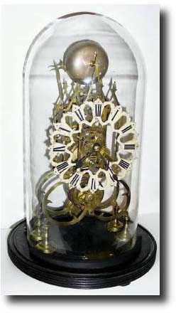 C.1900, English Single Fusee Skeleton clock — Antique Clocks Price Guide