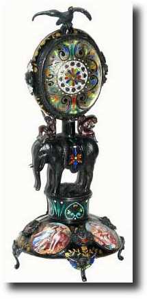 C.1845, Austrian, Miniature Desk Clock — Antique Clocks Price Guide