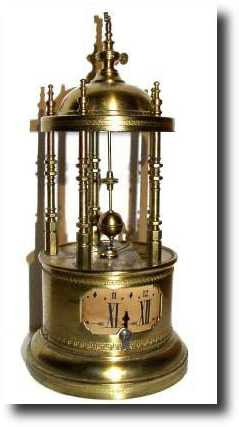 C.1895, French, Conical (rotary) Pendulum Annular dial alarm clock — Antique Clocks Price Guide