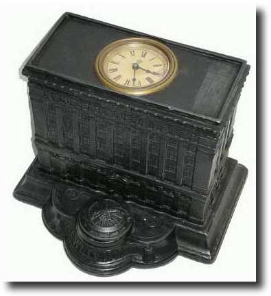 C.1910, Ansonia Clock Co., Specialty Advertising clock — Antique Clocks Price Guide